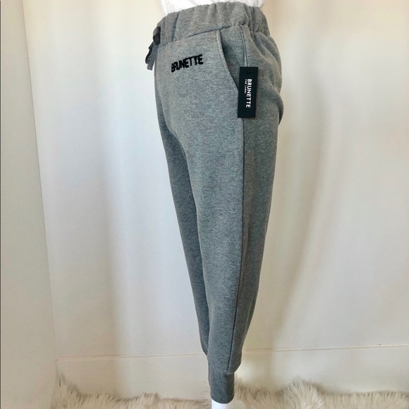 🔥SOLD🔥NWT Brunette The Label (Brunette) Gray Jogger pant - Picture 4 of 9